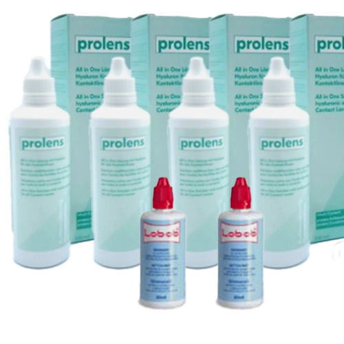 Aktions-Bundle Lobob / Prolens (2 x Reiniger, 4 x Aufbewahrung)